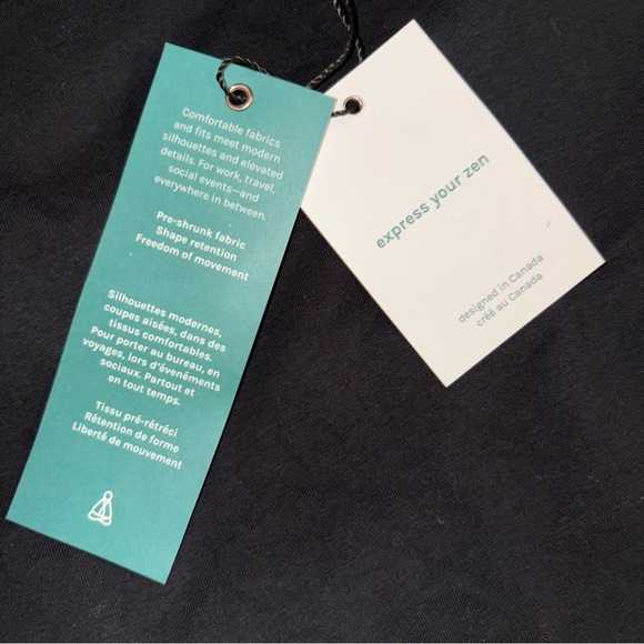 Neon Buddha Black and Gray Asymmetrical Cowl Neck Dress NWT - Picture 7 of 8